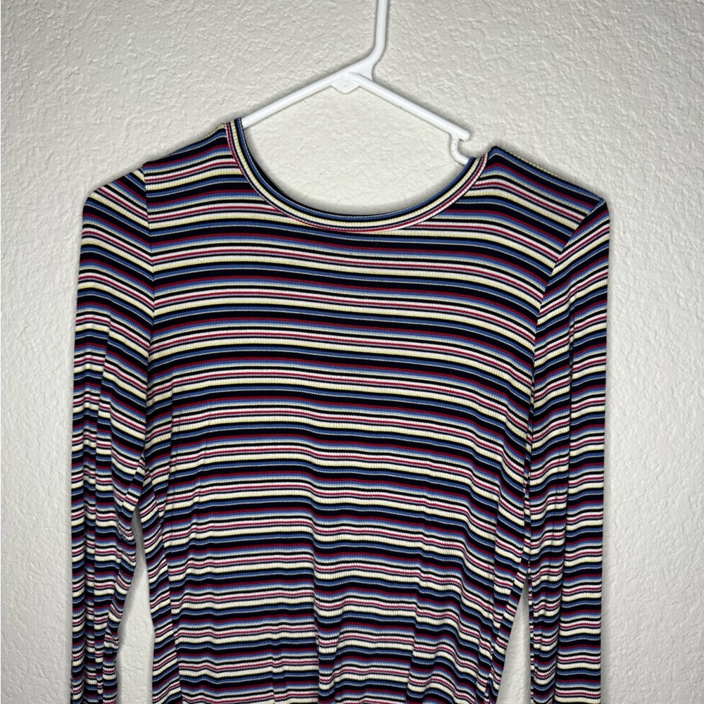 Striped Multicolor Long Sleeve Top